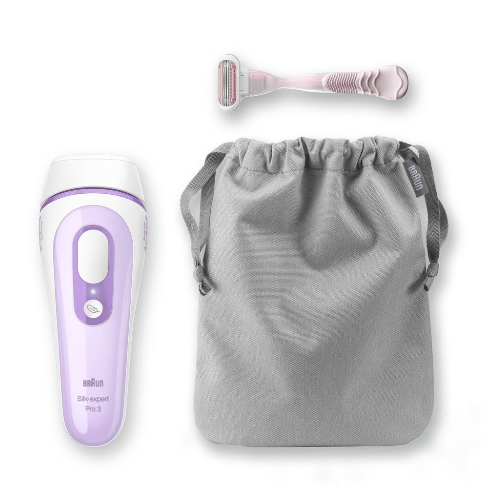 braun Braun Silk·Expert Pro 3 Épilateur Lumière Pulsée Intense IPL Dernière Génération Epilateur À Lumière Pulsée
