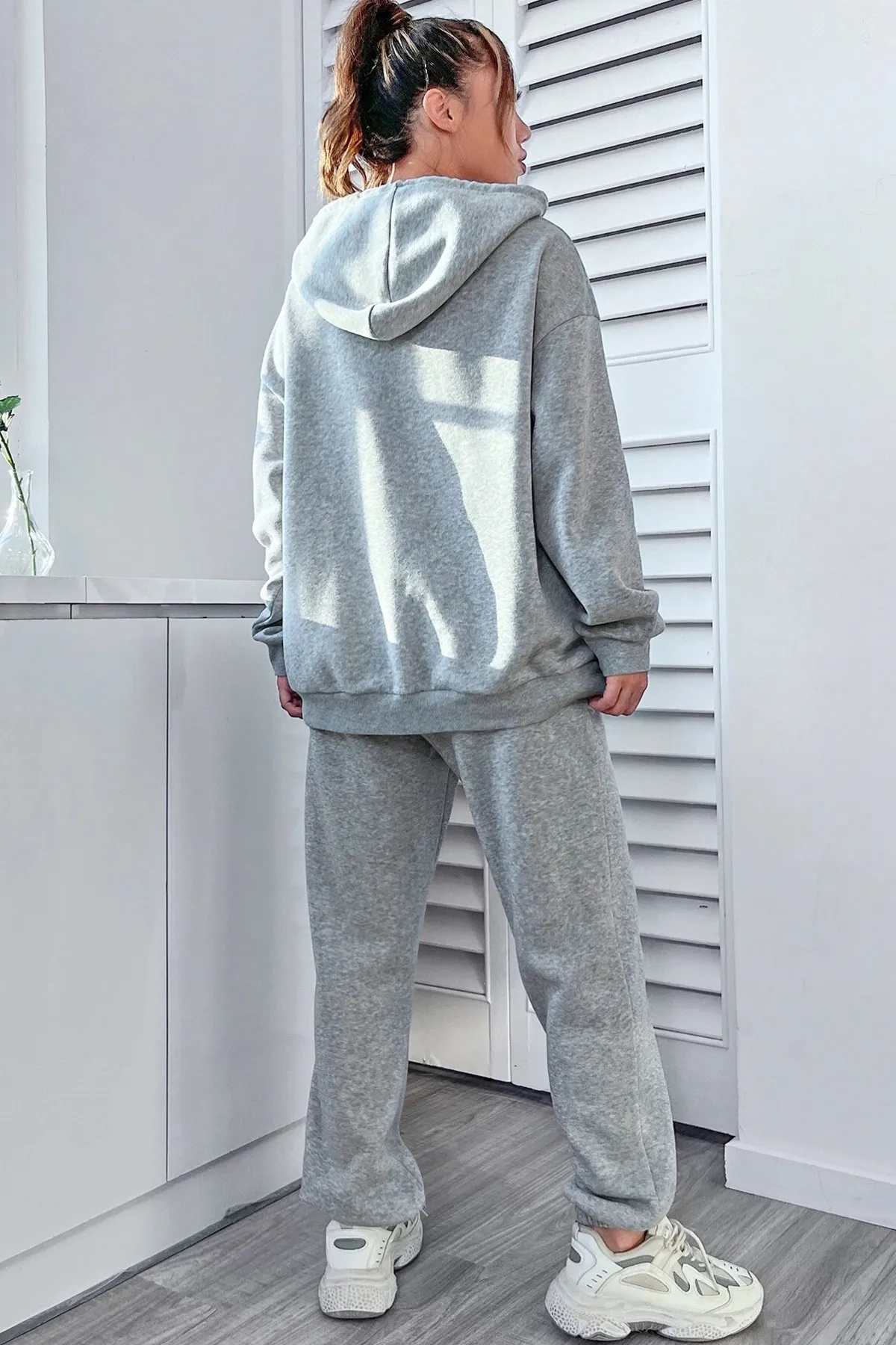 uyguntarz  Sport-Sweatsuit Set - Grau - Regular Fit