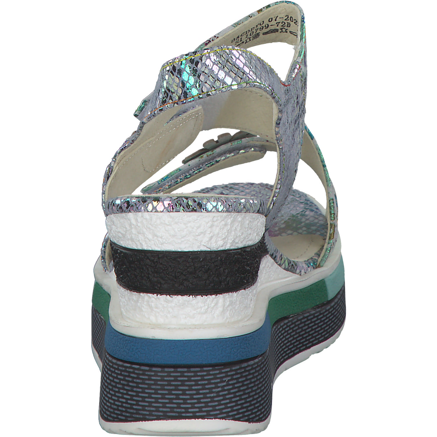 Laura Vita Dacddyo 07, Plateau-Sandaletten, Damen, blanc
