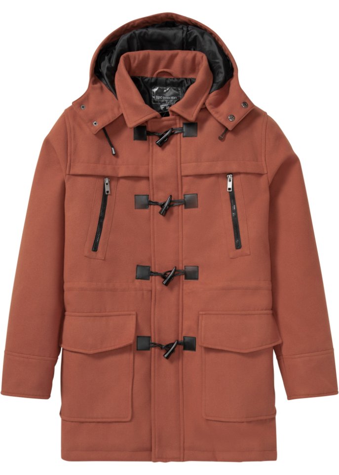 Duffle-Jacke in Wolloptik