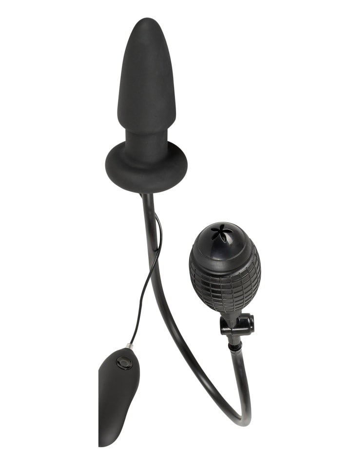 You2Toys aufblasbarer Analplug Inflatable Vibrating Butt Plug in schwarz günstig kaufen 12,2 cm