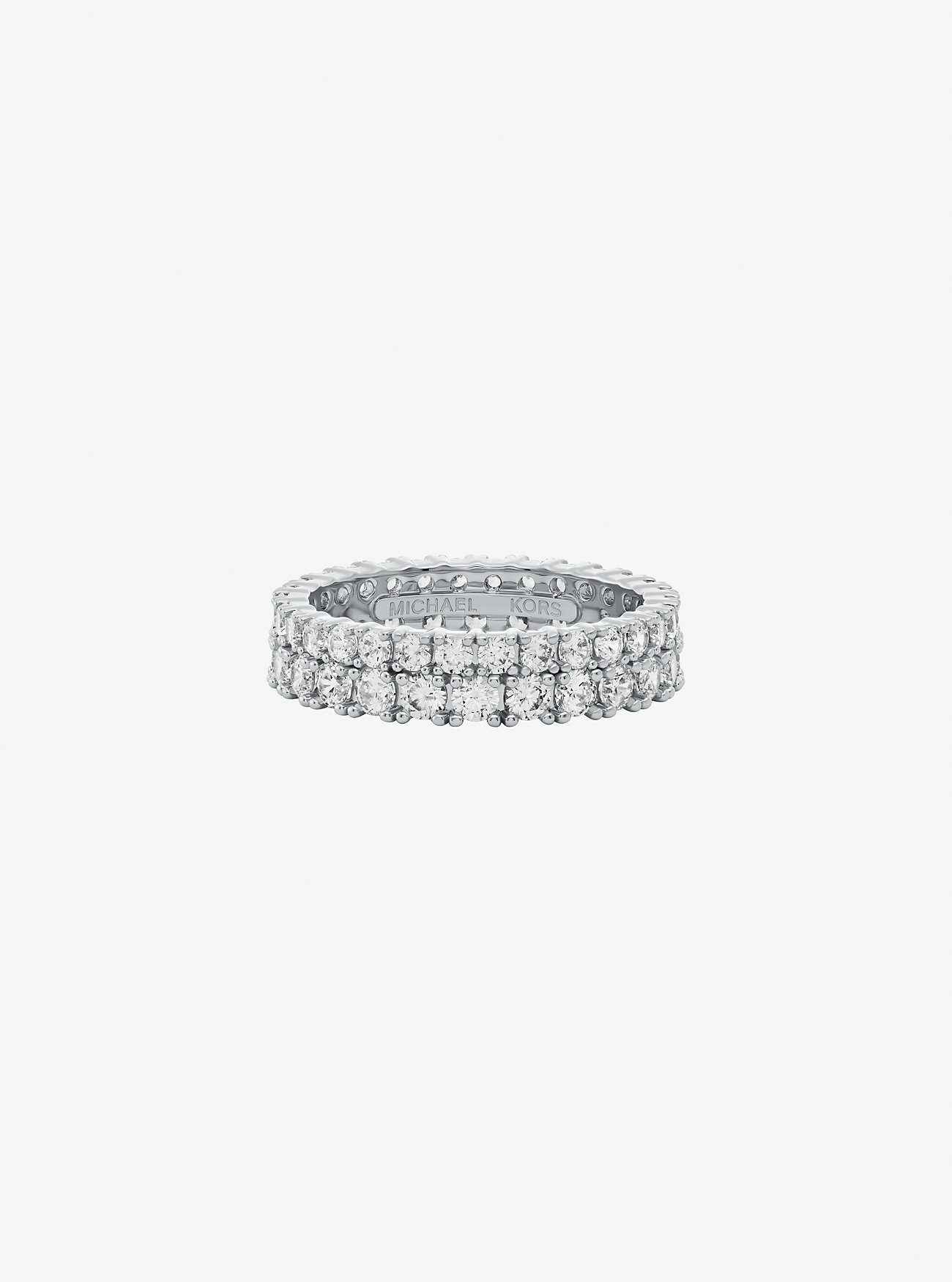 Double Pavé Ring - SILVER