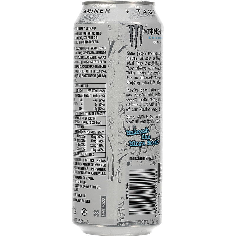 Monster Monster 500 ml energidrikk Ultra White