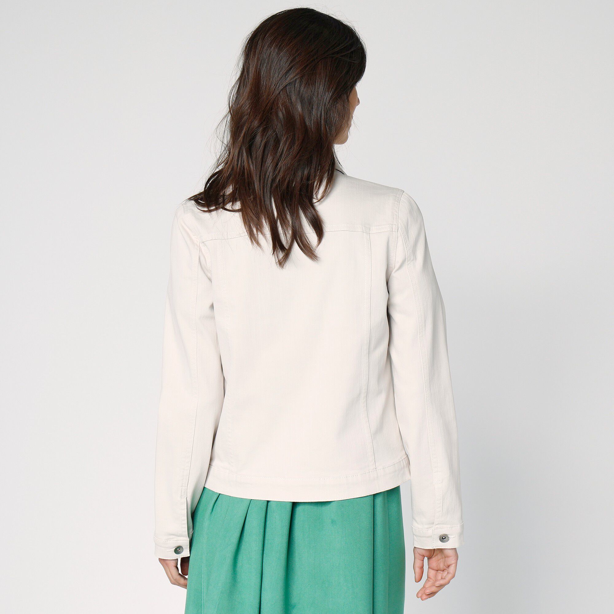 Veste boutonnée plis fantaisie