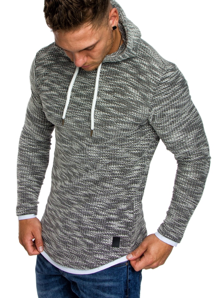 Amaci&Sons Kapuzenpullover LEXINGTON in Schwarz günstig kaufen