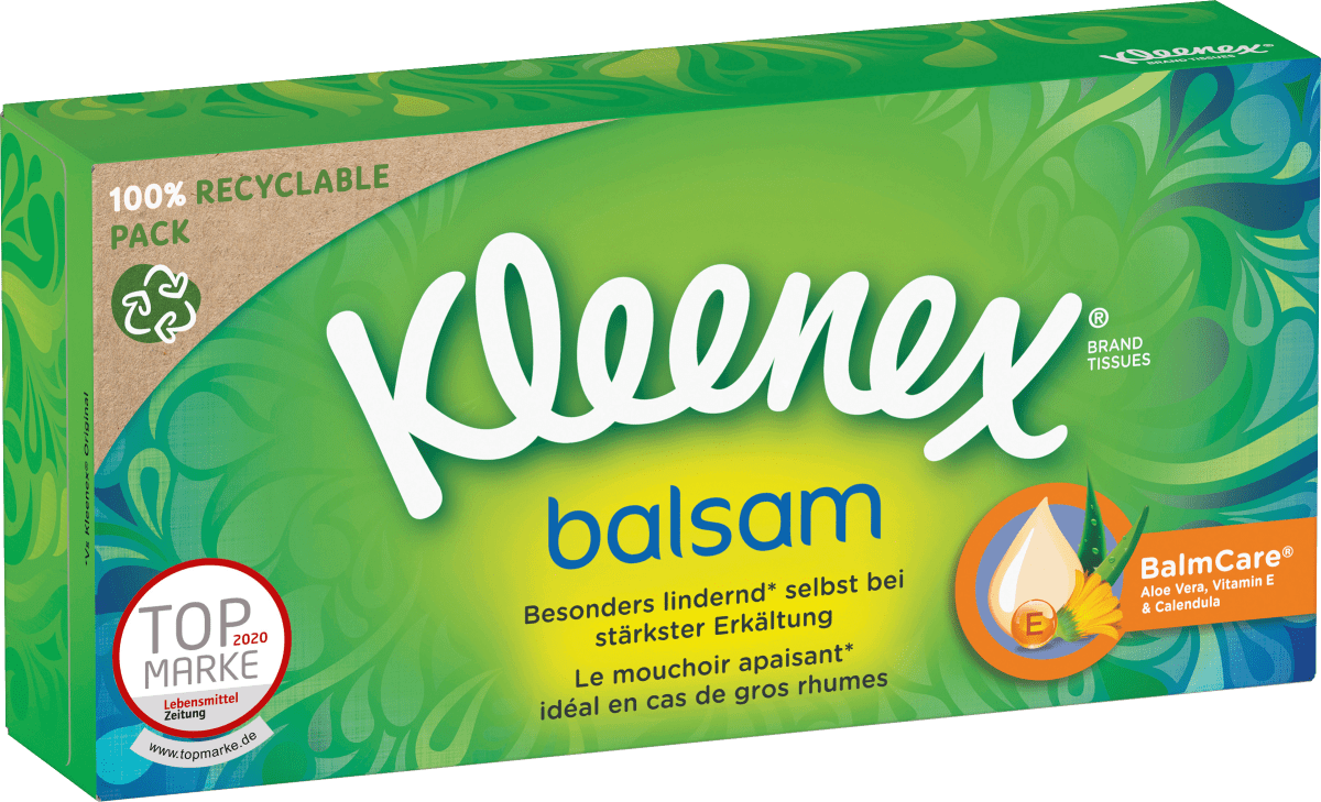 Taschentücher Box Balsam, 56 St