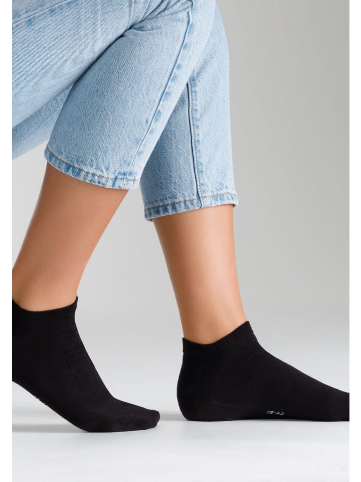 camano Sneakersocken bamboo 4er Pack ca-soft in Schwarz günstig kaufen
