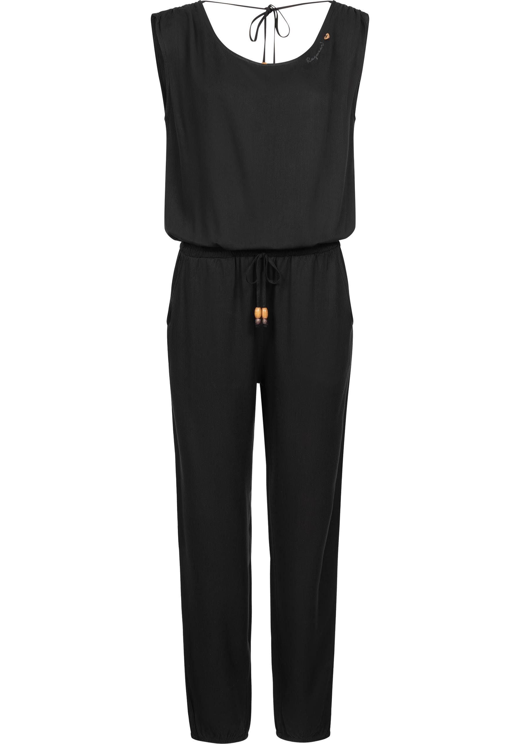Ragwear Jumpsuit Noveel schicker, langer Damen Overall mit Bindeband