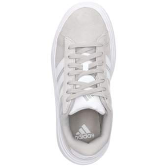 adidas Grand Court Platform Suede in grau