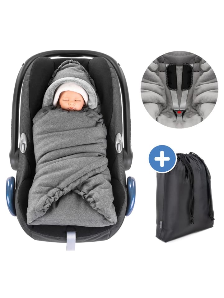 Zamboo Einschlagdecke Deluxe für Babyschale in grau günstig kaufen onesize