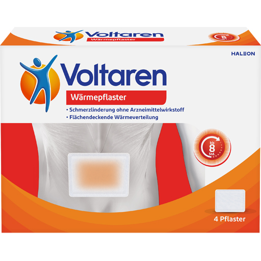 VOLTAREN Wärmepflaster Rücken  4 St  Pflaster