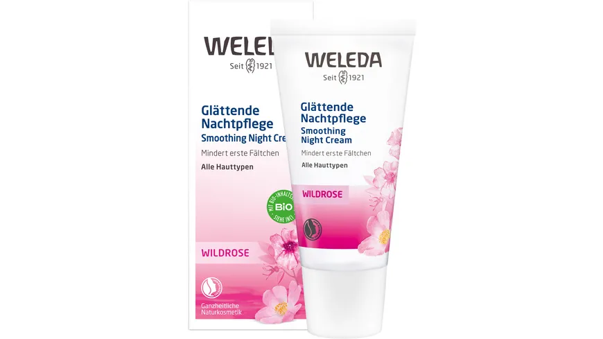 WELEDA WILDROSE Glättende Nachtpflege 30 ml