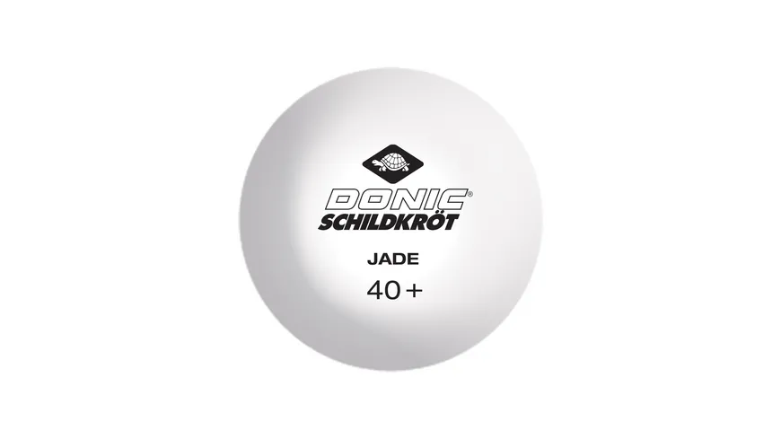 Donic-Schildkröt - Tischtennisball Jade, Poly 40+ Qualität, 6 Stk. im Blister, weiß
