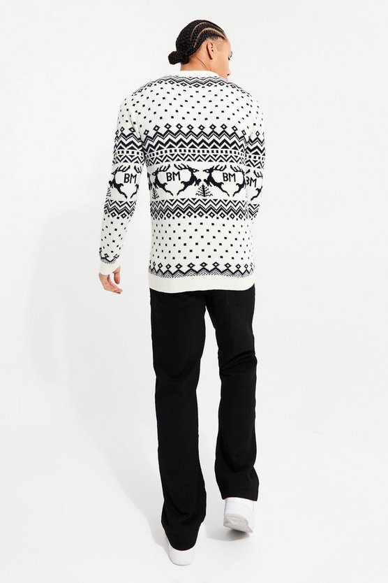 Tall Rentier Weihnachtspullover