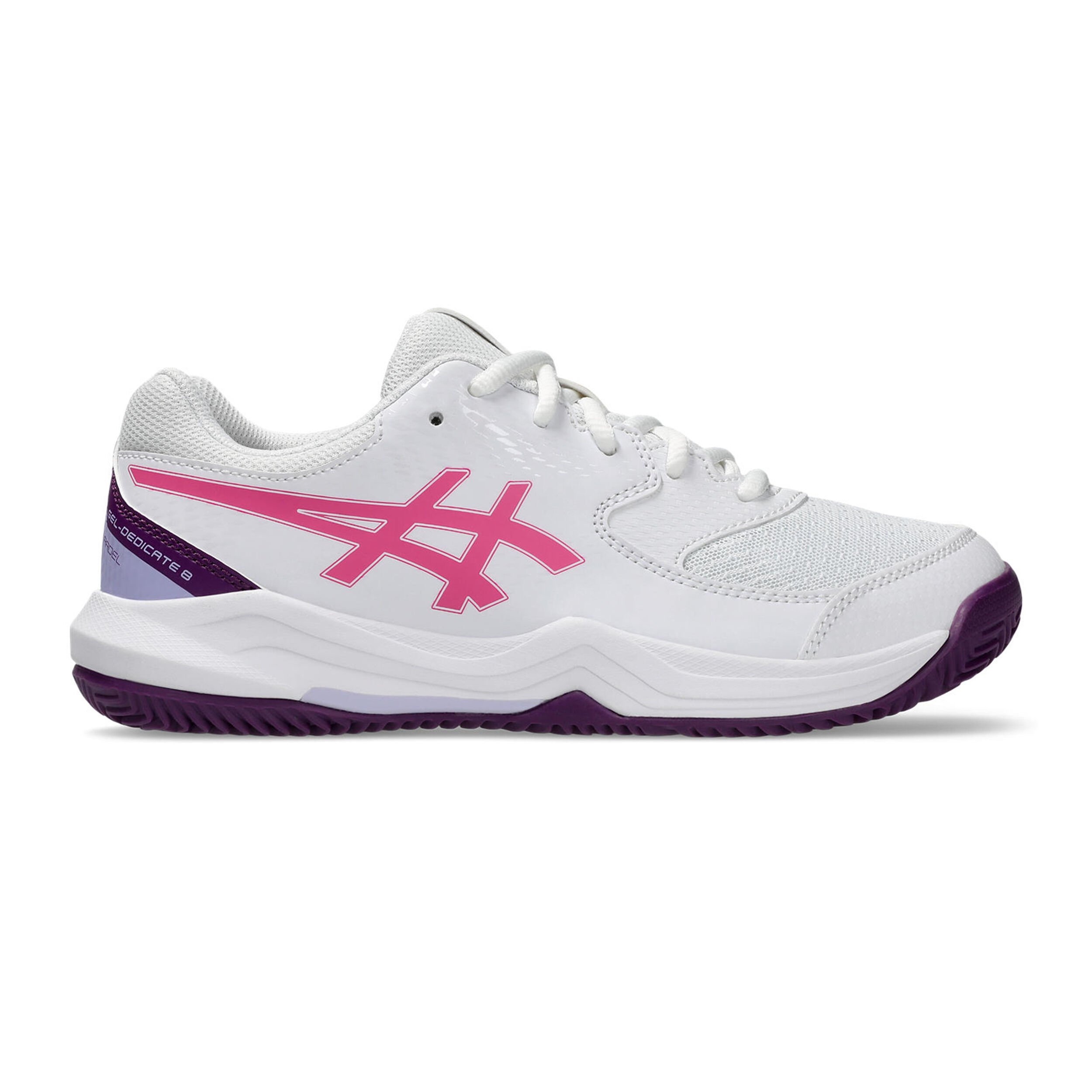 Gel-Dedicate 8 GS Padelschuh Kinder - Weiß, Rosa