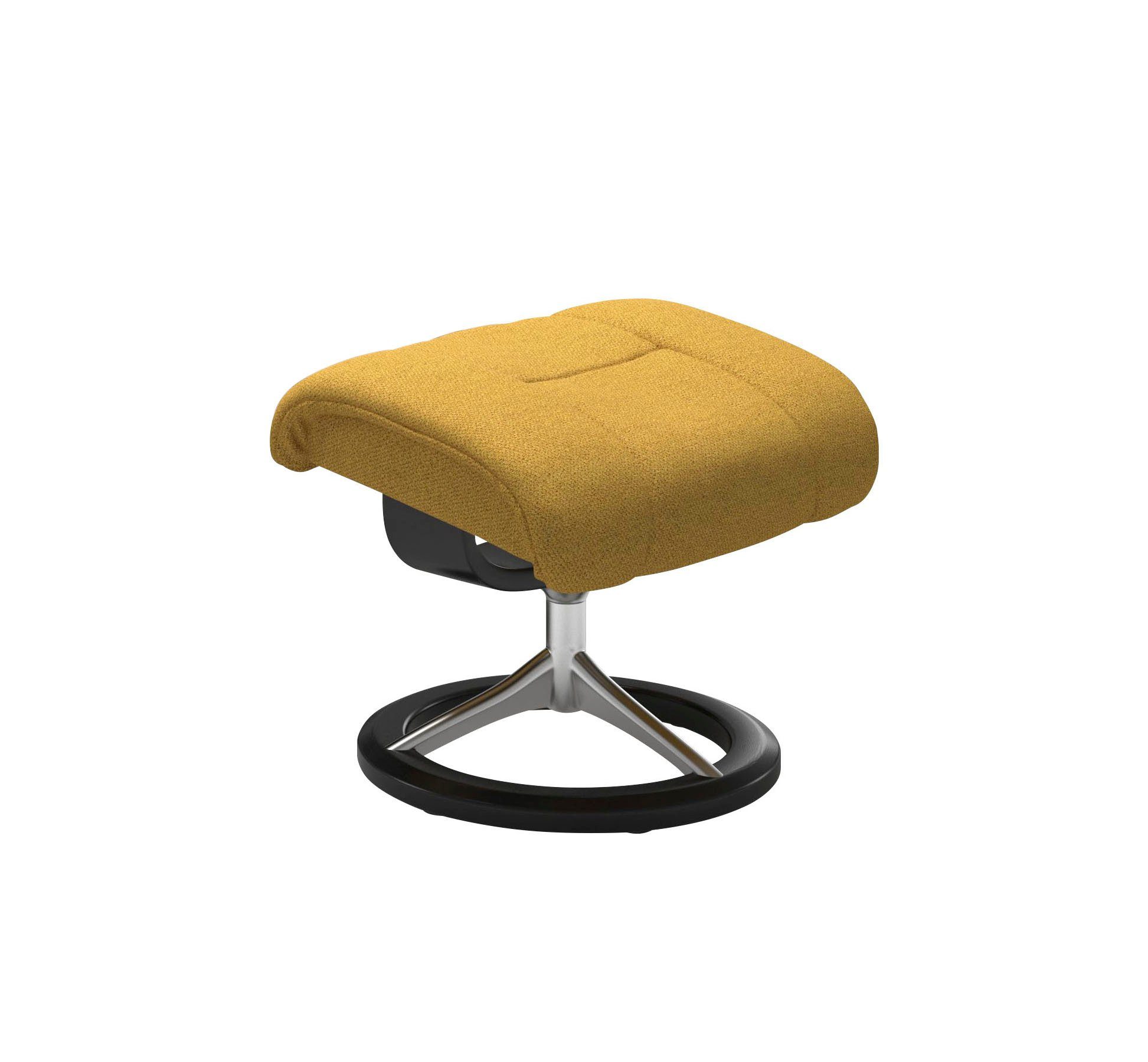 Stressless® Relaxsessel Reno (Set, Relaxsessel mit Hocker), mit Hocker, mit Signature Base, Größe S, M & L, Gestell Schwarz