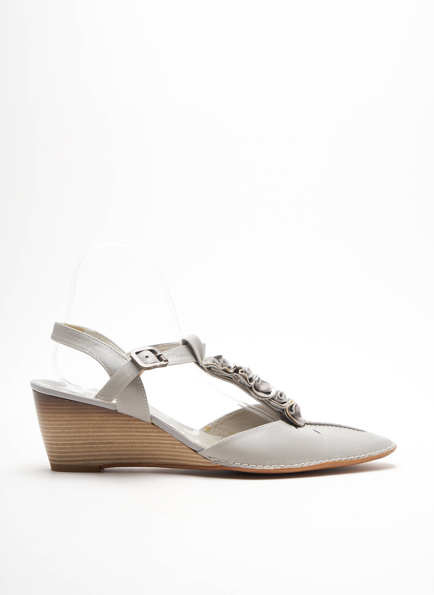 Pomares Vazquez Sandales Nu Pieds Femme couleur gris