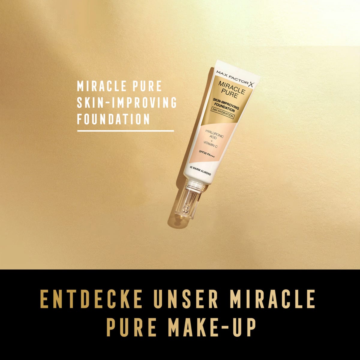Foundation Miracle Pure Natural 50 Rose, LSF 30, 30 ml