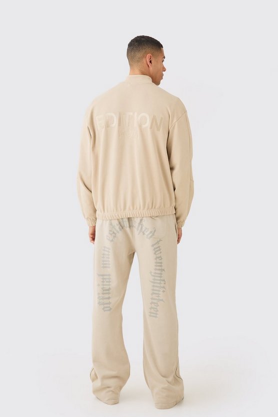 Kastiges Oversize Sweatshirt mit Trichterkragen
