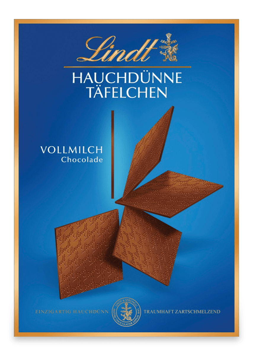 Hauchdünne Täfelchen Vollmilch, 125g