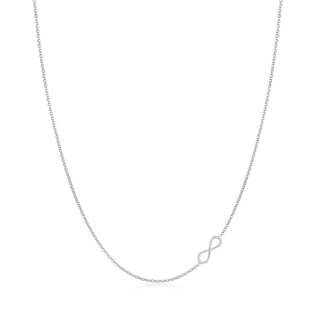 Elli Elli Collier Symbole Infinity de base pour femme en argent sterling 925 Bijoux