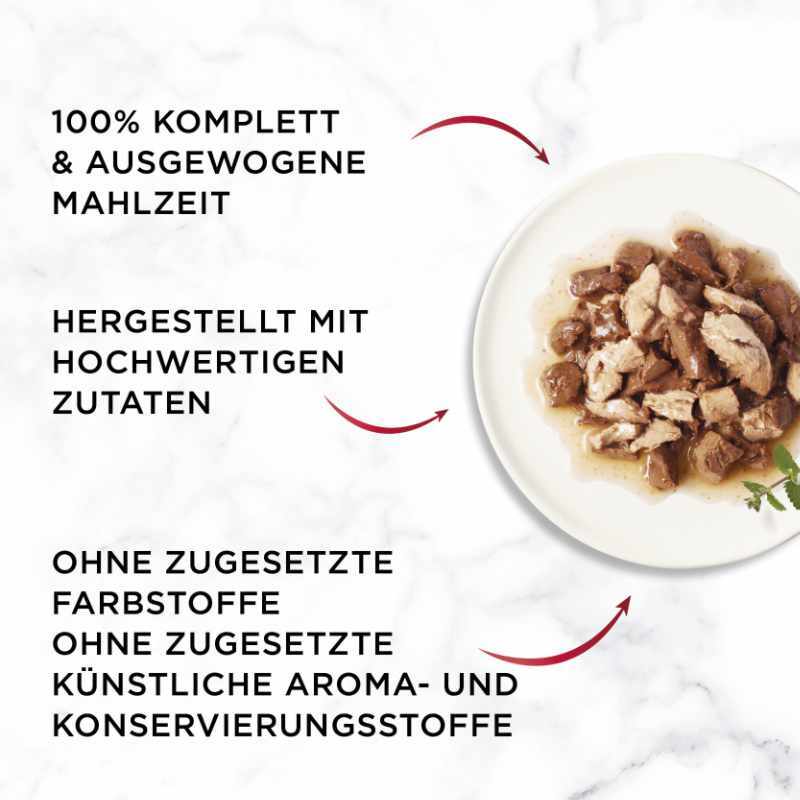 GOURMET Nassfutter GOURMET Mon Petit Intense 8x6x50g Duetti mit Fleisch und Fisch