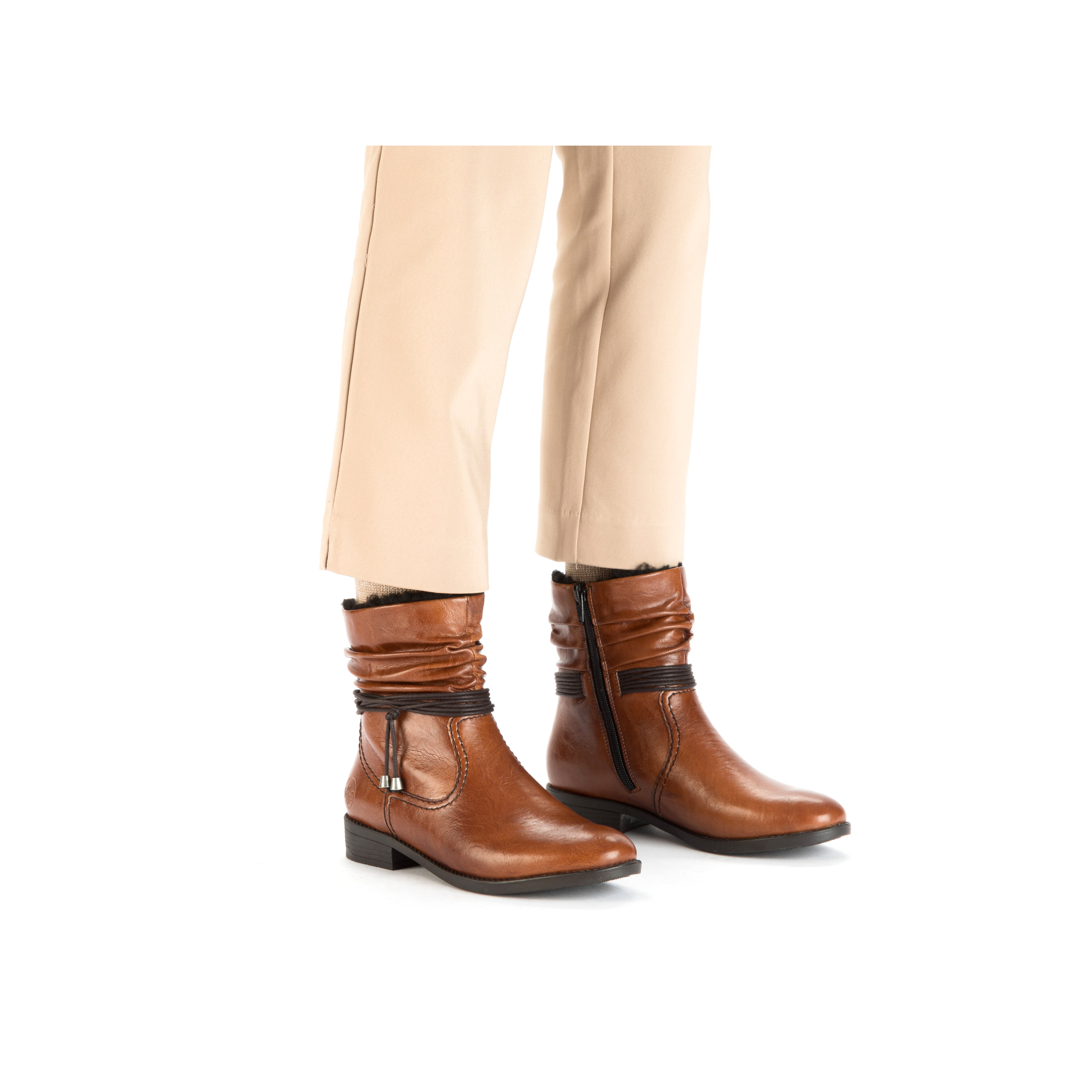Rieker Damen Kurzstiefel kastanienbraun