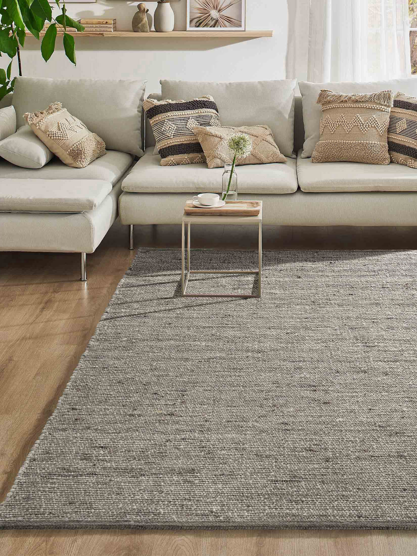 Vennesund Woll-Teppich, Grey Natural