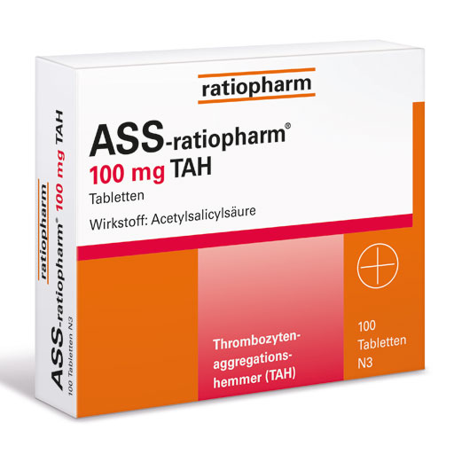 ASS-ratiopharm 100 mg TAH Tabletten  100 St  Tabletten