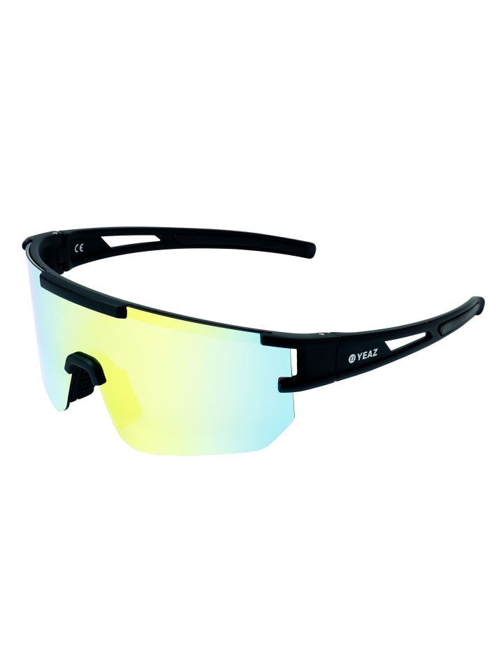 YEAZ SUNSPARK Sport-Sonnenbrille Black/Golden Green in gelb günstig kaufen onesize