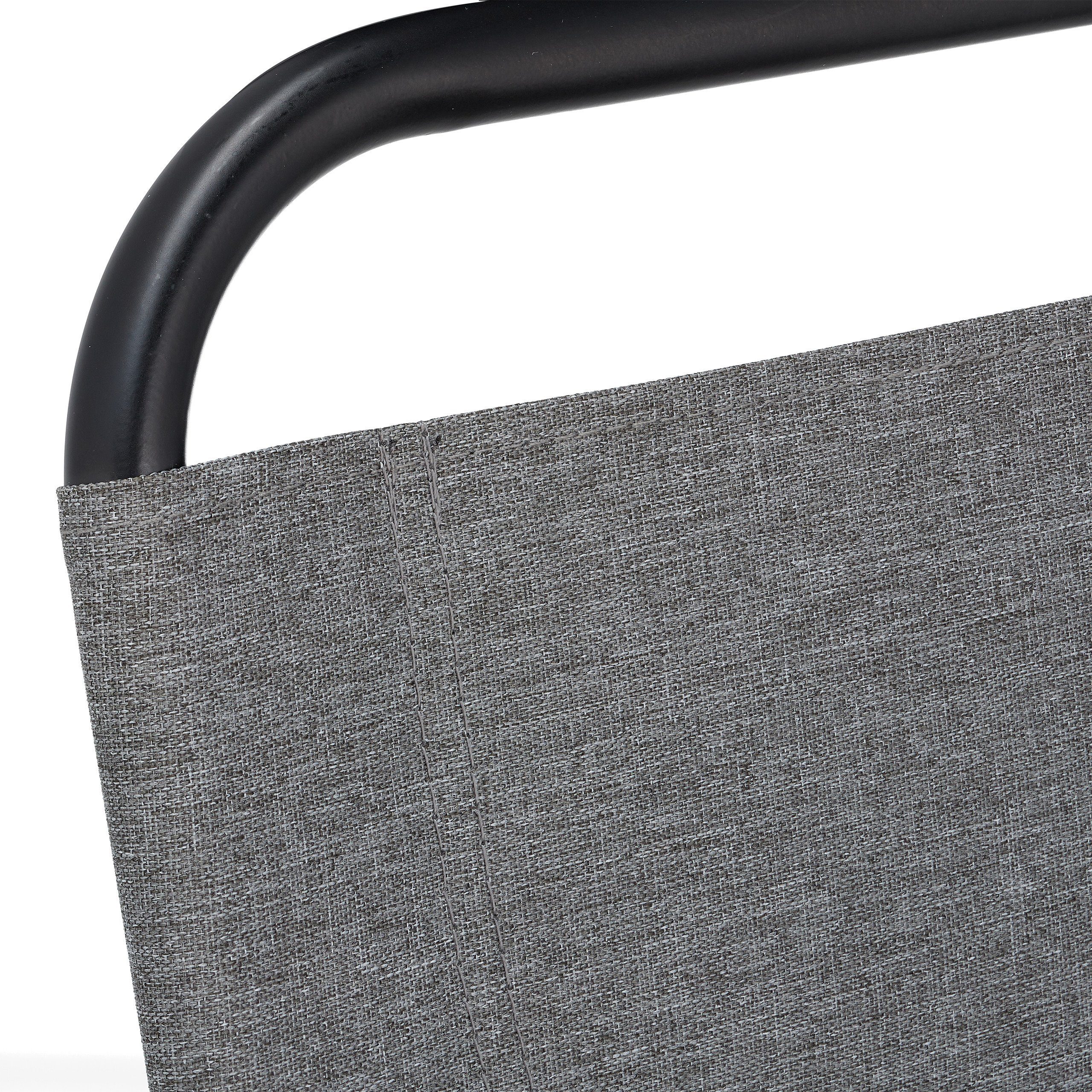 relaxdays Campinghocker Campinghocker mit Lehne