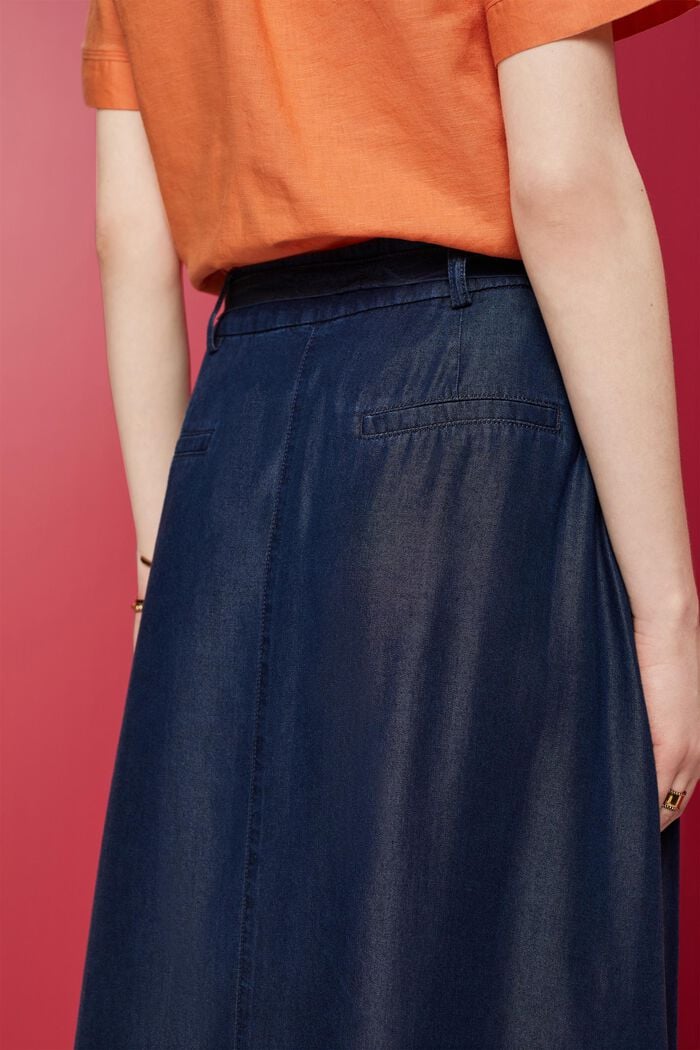 Midirock im Denim-Look, TENCEL™
