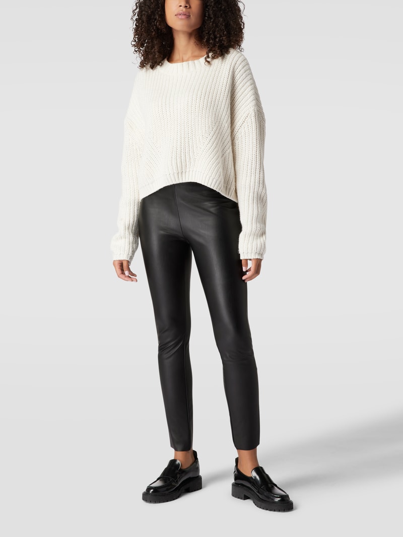 Leggings in Leder-Optik Modell 'RESA' in schwarz