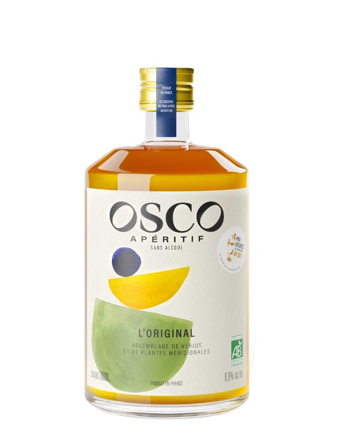 L'Original - apéritif bio sans alcool - Sans alcool 0° |  70 cl