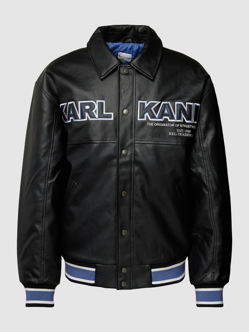 Jacke in Leder-Optik in black