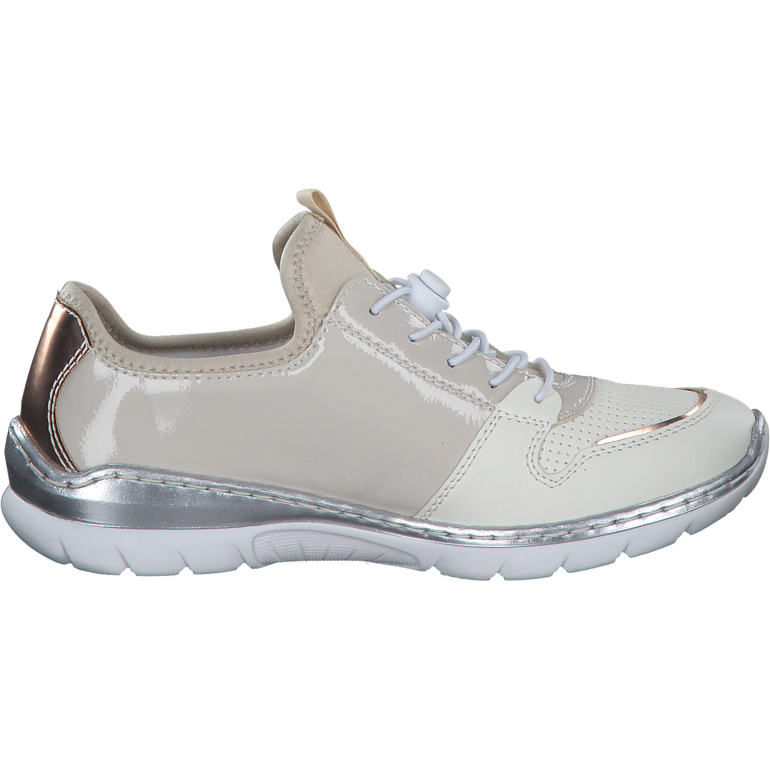 Rieker L3294, Schnürschuhe, Damen, Weiß
