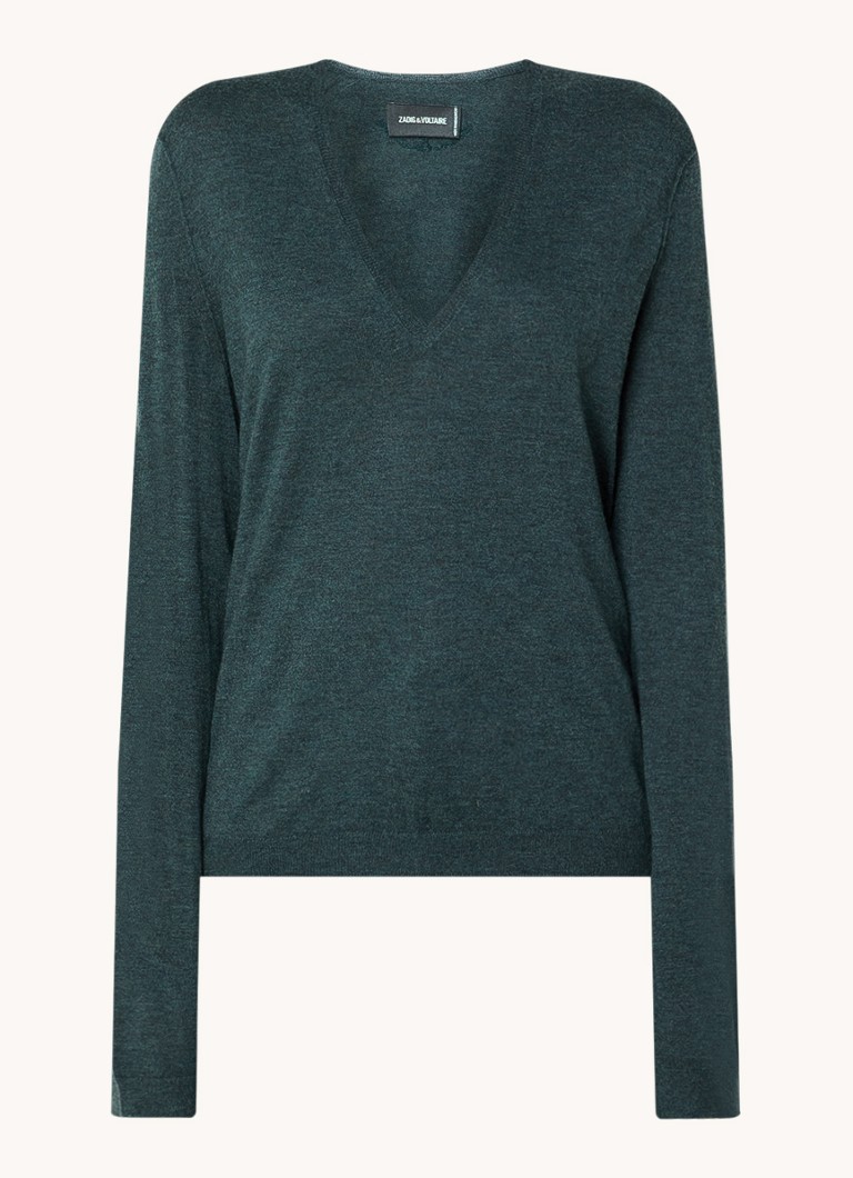 Zadig&Voltaire Rivy finom kötésű kasmír pulóver