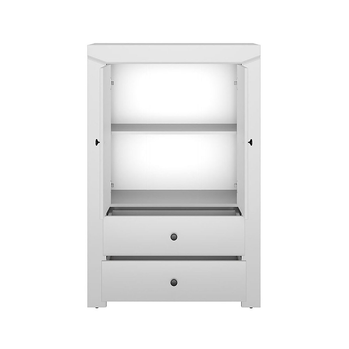 Jugendzimmer-Set Terni 6-teilig mit Kleiderschrank, Stauraumschrank, Bett, Nachtkonsole, Wandboard und Schreibtisch