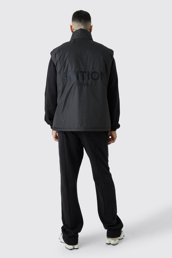 Tall Oversize Weste mit Trichterkragen
