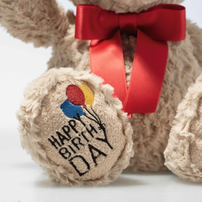 Jimmy Teddybär – Happy Birthday, 35 cm, beige
