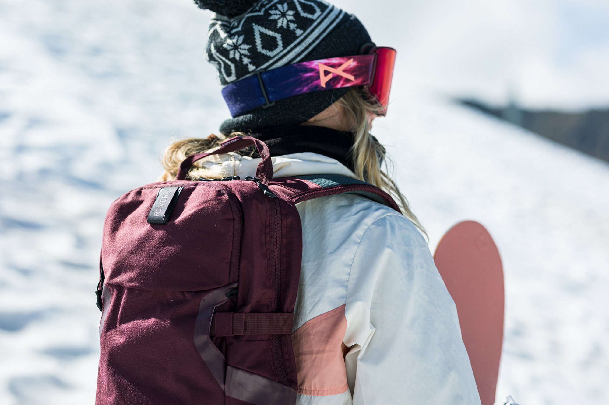 NITRO Trekkingrucksack Rover 14, Wine, speziell für den Wintersport konzipiert