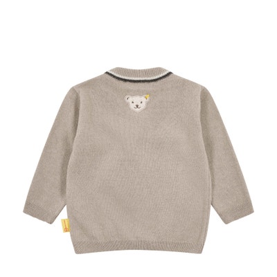 Strickjacke, hellgrau für Jungs