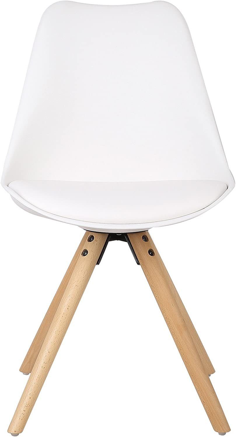 Woltu Esszimmerstuhl (Set, 6 St), mit Sitzfläche aus Kunstleder Design Stuhl