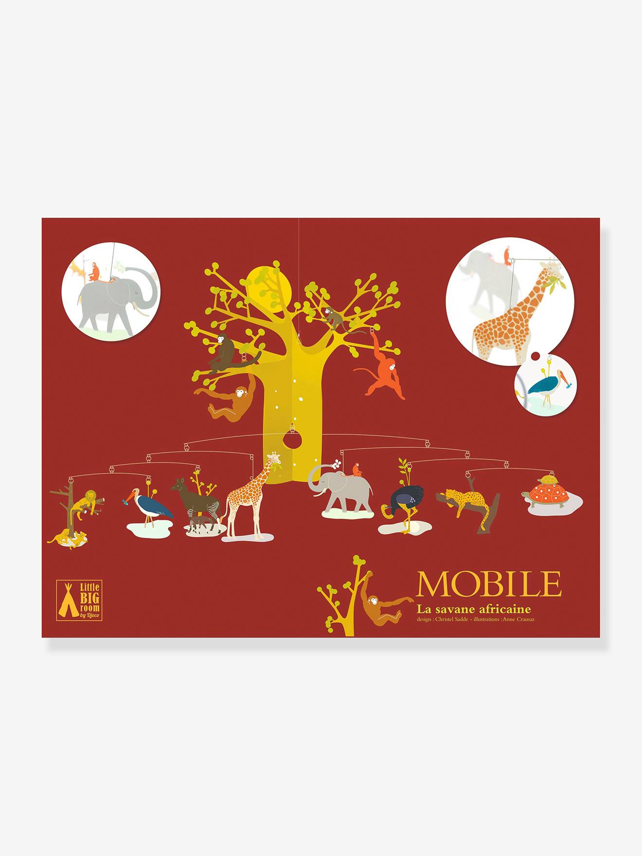 Djeco Kinder XL-Mobile Savannentiere DJECO - mehrfarbig