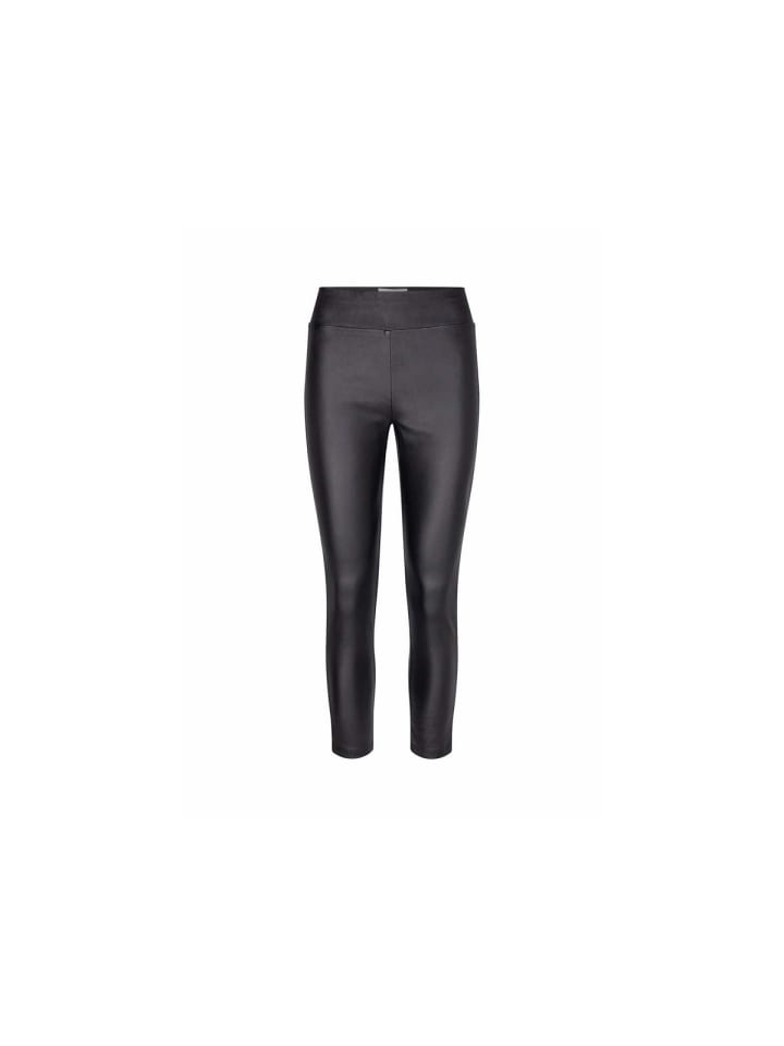 soyaconcept Lederhose für Damen in schwarz in schwarz günstig kaufen 38