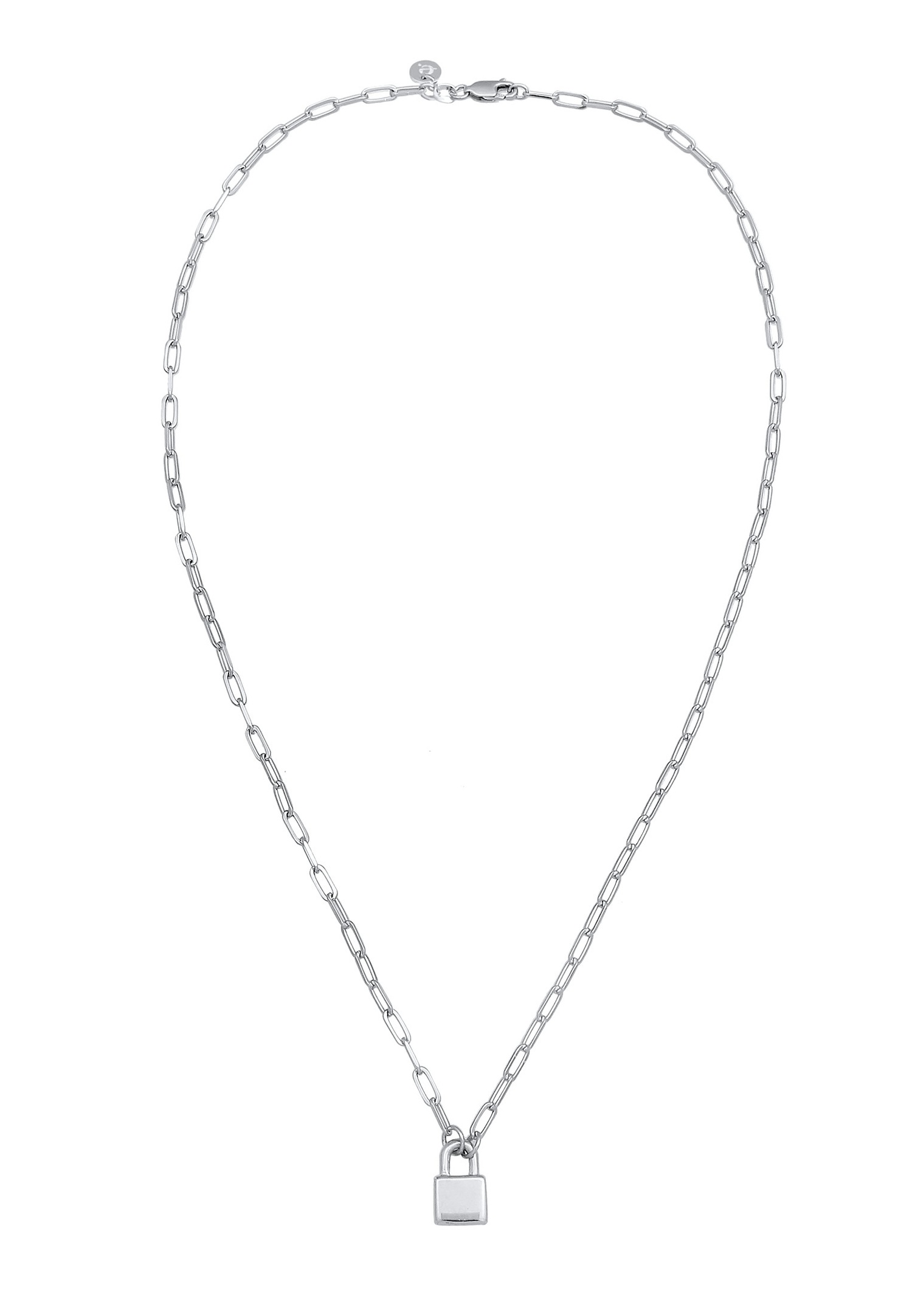 Lucchetto a maglie con simbolo Elli PREMIUM da donna in argento sterling 925 rodiato