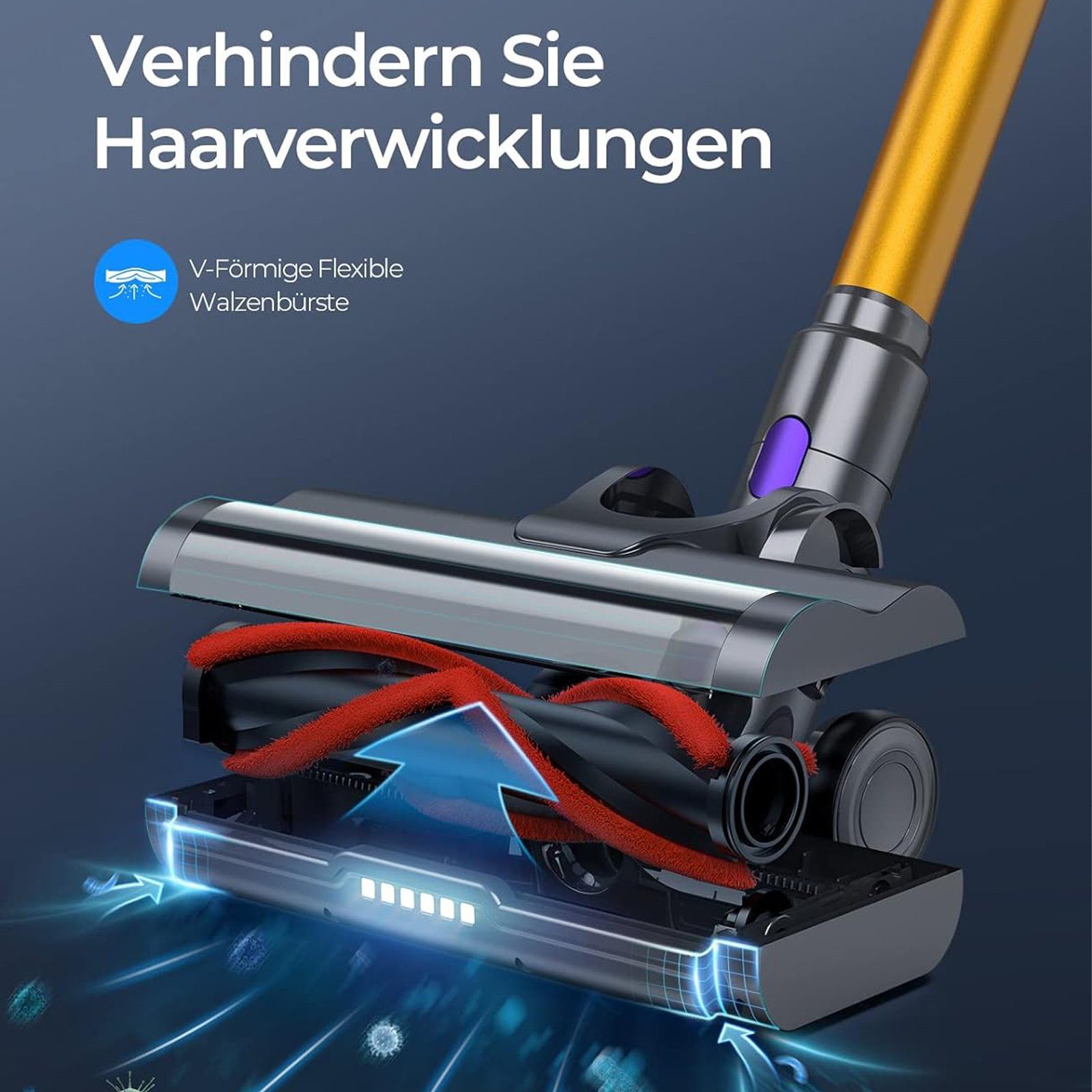 Sinaopus Akku-Hand-und Stielstaubsauger E3&E5, Staubsauger Kabellos mit 33000pa Saugkraft, 400,00 W, Handstaubsauger beutellos, Auto Staubsauger, Bis zu 50 Min Laufzeit, 1.5L Staubbehälter