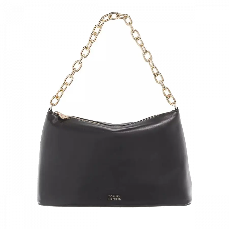 Tommy Hilfiger - Tommy Hilfiger Shoulder Bags Metallkette Black - schwarz