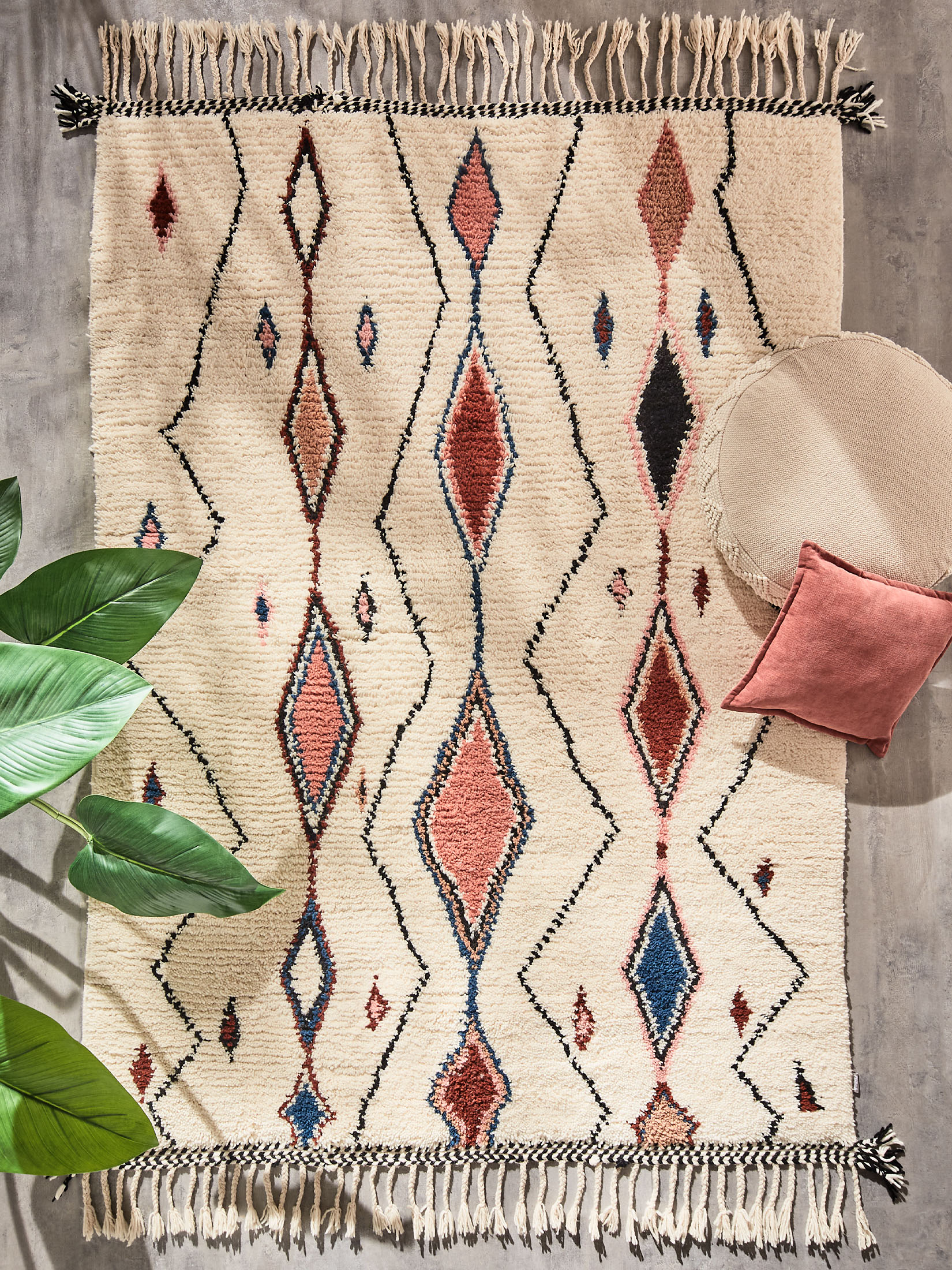 Amalou Berber-Teppich, Creme