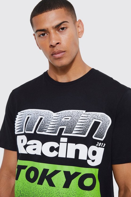 T-Shirt mit Tokyo Moto Racing Print